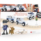 Holz-Polizeibahn Set 25 Teile J’adore