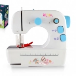 Kompakte Nähmaschine mit Metallkonstruktion und Lichteffekten