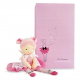 Doudou Jolijou Ballerina-Stoffpuppe Lily Rose 36 cm