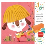 DJECO Kreativ-Set mit Modelliermasse Frisuren