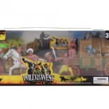 Indianer-Set mit Pferd und Wagen – Plastikspielzeug