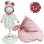 Kleidung für Babypuppe New Born 35–36 cm mit Decke und Zubehör