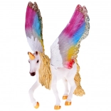 Pegasus-Einhorn-Figur mit regenbogenfarbenen Flügeln