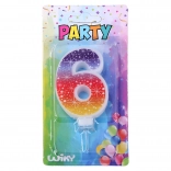 Partylampe Nummer 6 Sterne