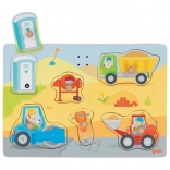 Holz-Soundpuzzle Baustelle GOKI