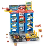 Parkstation mit Hubschrauber und Metallautos 30 × 27 × 37 cm