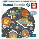 Educa Rundpuzzle Weltraum, 28 Teile