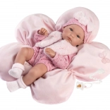 Llorens New Born realistische Puppe Mädchen 35 cm, Ganzvinyl und badegeeignet