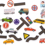 Schaumpuzzle für die Badewanne mit Stadtmotiv