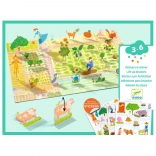 Verschiebbare Aufkleber Bauernhof DJECO