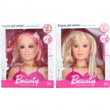 Blonder Frisierkopf mit Zubehör