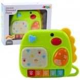 Interaktives Kinder-Pianino Dinosaurier grün