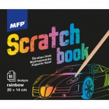 Kratzen Bilder Block mit Regenbogen 20x14 cm