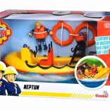 Feuerwehrmann Sam Boot Neptun mit Figur