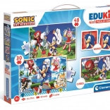 Clementoni Spiele-Set Sonic 4 in 1
