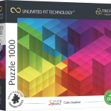 Puzzle TREFL UFT Color Splash – Schachbrett-Gradient, 1000 Teile