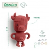 Lilliputiens multisensorische Rassel aus Naturkautschuk – Kuh Rosalie Eco, ab 3 Monaten