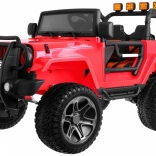 Elektrisches Kinderauto Jeep Monster 4x4, rot, mit Fernbedienung, MP3 und verstellbarem Sitz