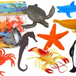 Satz von Meerestierstatuen 10 Stück