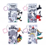 Set aus weichen sensorischen Büchern für Babys 4 Stk