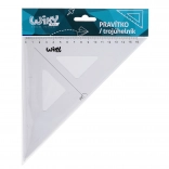 Transparentes Zeichendreieck 15 cm