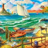 Puzzle 1000 Teile Wochenende am Meer