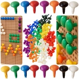 Masterkidz Bunte Jumbo Clips für STEM-Boards 128 Stk - 8 Farben