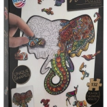 Konturen-Holzpuzzle Elefant