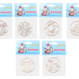 Holz-Weihnachtsanhänger 63 mm