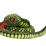 Plüschschlange grün 100 cm