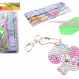 Kreativ-Set Schlüsselanhänger mit Diamantsteinen, 5 Stk