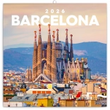 Wandkalender Barcelona 2026, 30 x 30 cm