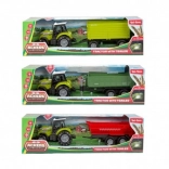 Plastiktraktor mit Anhänger im Freilauf mit Licht und Sound