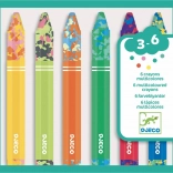 DJECO Regenbogen Wachsmalstifte