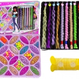 Farbige Perlen-Set für Haare und Schmuck