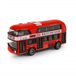 Metallischer Londoner Doppeldeckerbus mit Rückziehmotor 9,5 cm