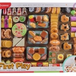 Großes Set Plastikessen für Kinder