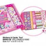 Aufkleber- und Karten-Set Schmetterlinge