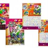 ARTLOVER Glitzer-Aufklebebild Pferde 20 × 29 cm