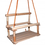 Holz-Kinderschaukel mit Schutzrahmen