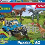 Puzzle SCHMIDT SCHLEICH Prähistorische Riesen, 60 Teile + Figur