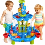 Wasser- und Sandtisch 2in1 XXL mit Springbrunnen und Delfin Woopie