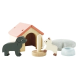 Le Toy Van Set aus Holzhaustieren – Hund und Katze