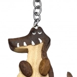 Holzschlüsselanhänger Krokodil