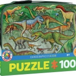 Puzzle im Thermo-Brotzeitbox Dinosaurier 100 Teile EUROGRAPHICS