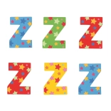 Großer hölzerner Buchstabe mit Stern