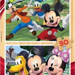EDUCA Holzpuzzle MICKEY UND FREUNDE 2×50 Teile