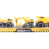 Bausatz von Baustellenfahrzeugen – Bagger, Kipper und Radlader (3 Stk.)