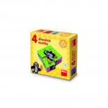 Holz-Bilderwürfel MAULWURF – 4 Würfel