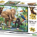 PRIME 3D Puzzle Dschungel 3D 100 Teile